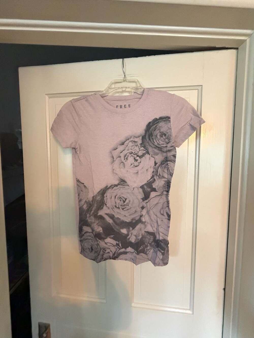 Free State Women's Short Sleeve Floral Graphic T-Shirt Light Purple
